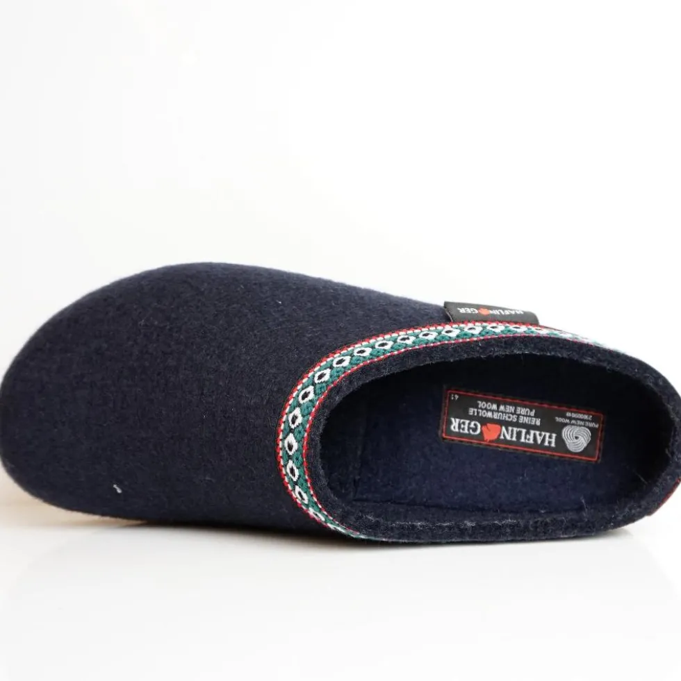 HAFLINGER CIABATTA IN FELTRO DI LANA FRANZL UOMO/DONNA BLU