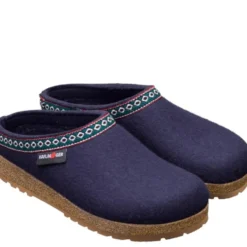 HAFLINGER CIABATTA IN FELTRO DI LANA FRANZL UOMO/DONNA BLU