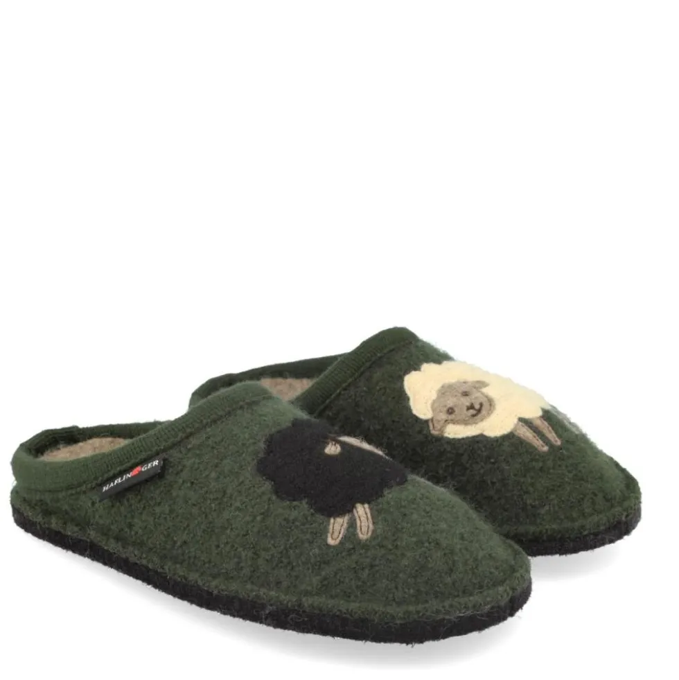 HAFLINGER CIABATTE IN PURA LANA VERGINE PECORELLE MOOS