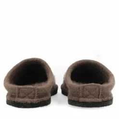 HAFLINGER COFFEE TIME PANTOFOLE DONNA FELTRO DI LANA BRAUNMELIERT