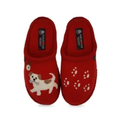 HAFLINGER FIDO PAPRIKA CIABATTE COMODE DA CASA IN PURA LANA