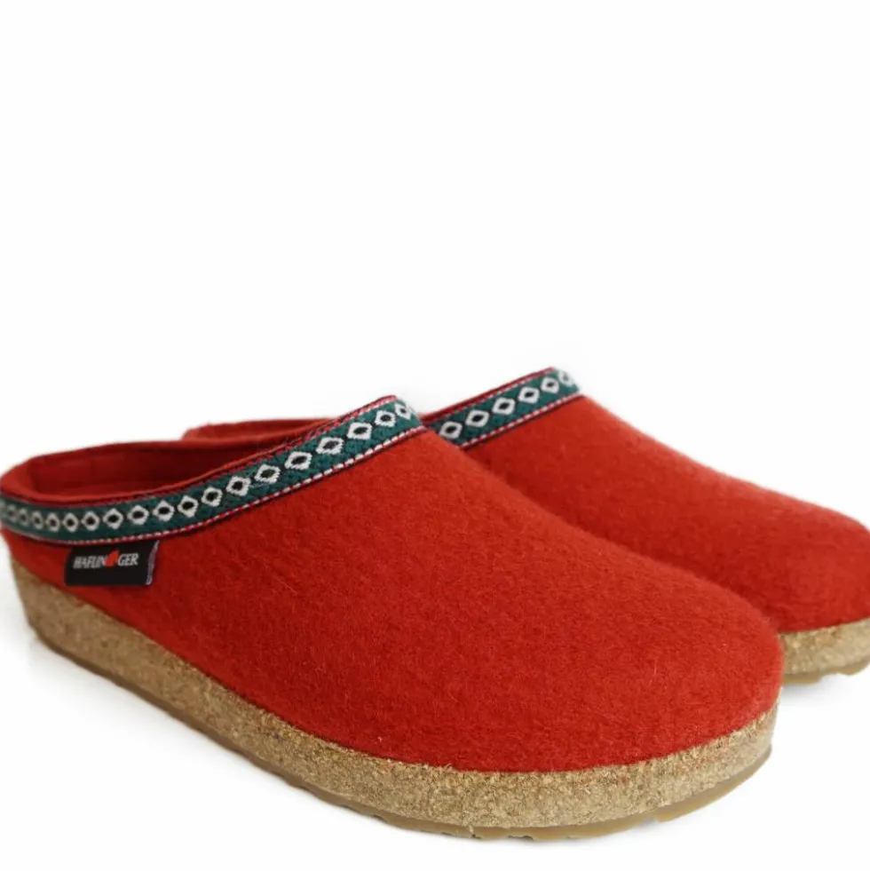 HAFLINGER FRANZL CIABATTA IN FELTRO DI LANA DONNA TERRACOTTA