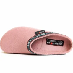 HAFLINGER FRANZL CIABATTA IN FELTRO DI LANA DONNA ROSA