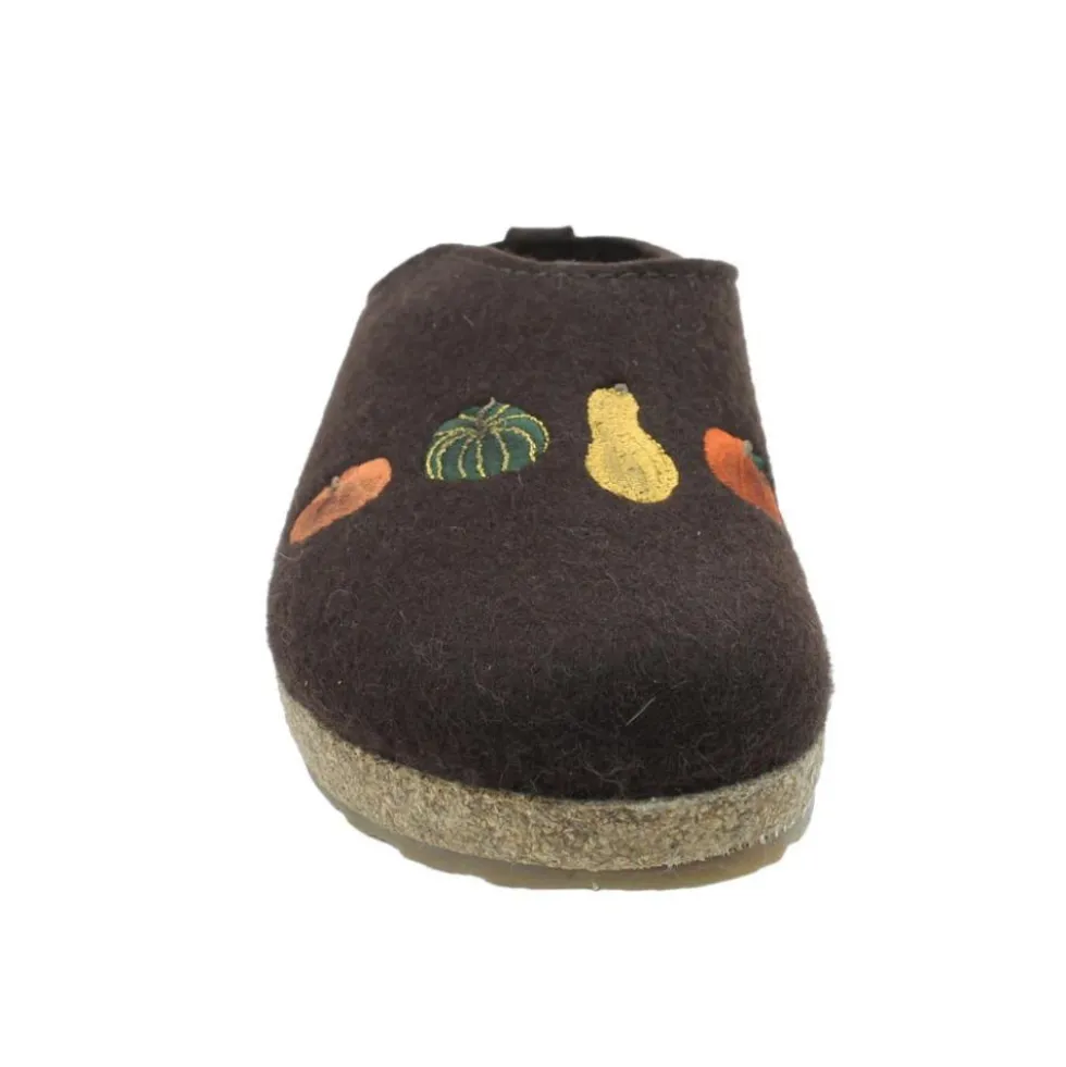 HAFLINGER KURBIS ESPRESSO CIABATTE CON DISEGNO HALLOWEEN