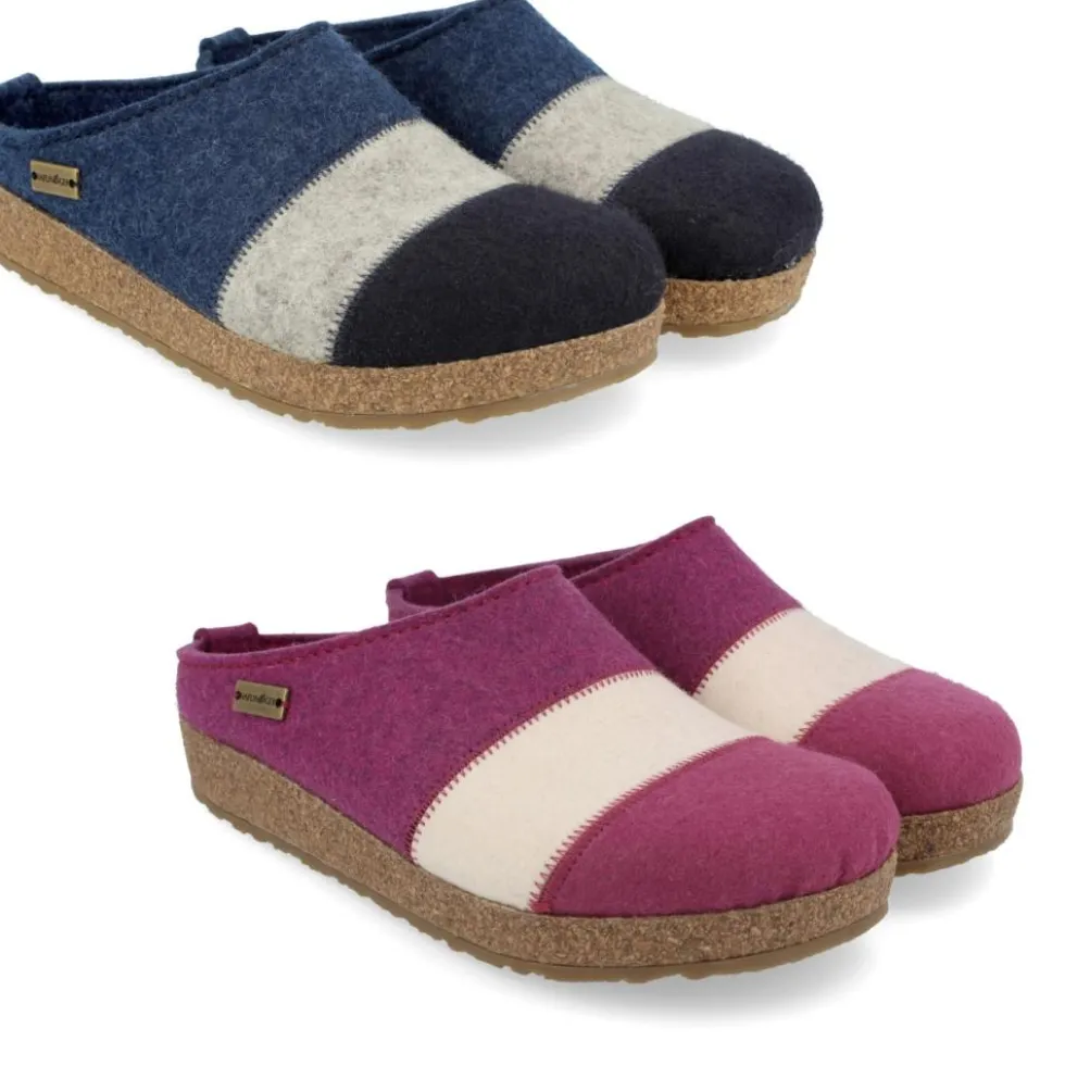 HAFLINGER LINES PANTOFOLE IN FELTRO DI LANA UOMO DONNA