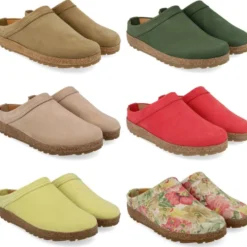 HAFLINGER MALMO CLOG UNISEX IN PELLE PLANTARE MORBIDO PANTOFOLE CIABATTE MALMÖ