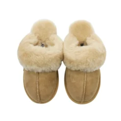 HAFLINGER NORTH STAR LAMMFELL BEIGE CIABATTE INVERNALI