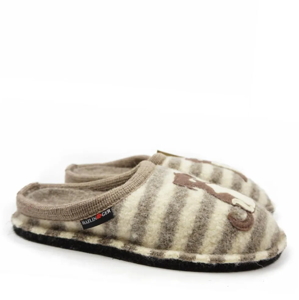 HAFLINGER PANTOFOLA CALDA IN PURA LANA CANE GATTO