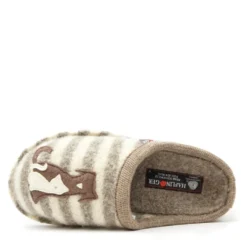 HAFLINGER PANTOFOLA CALDA IN PURA LANA CANE GATTO