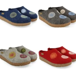 HAFLINGER RADIUS PANTOFOLE IN FELTRO DI LANA DONNA