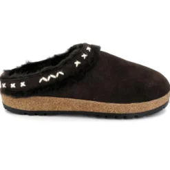 HAFLINGER SHETLAND CALDE PANTOFOLE CON PELO DONNA UOMO UNISEX