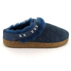 HAFLINGER SHETLAND CALDE PANTOFOLE CON PELO DONNA UOMO UNISEX