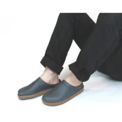 HAFLINGER TRAVEL-CLASSIC PANTOFOLE UNISEX IN PELLE MORBIDA COLORATE SABOT