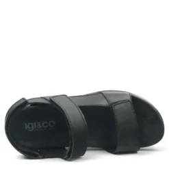 IGI&CO SANDALO UOMO IN MORBIDO NABUCK DOPPIO STRAPPO