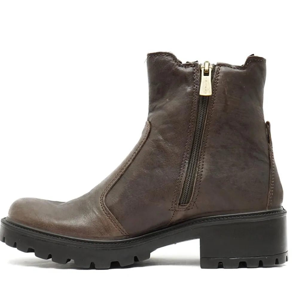 IGI&CO STIVALETTO DONNA IN PELLE ELASTICO CON CERNIERA LATERALE