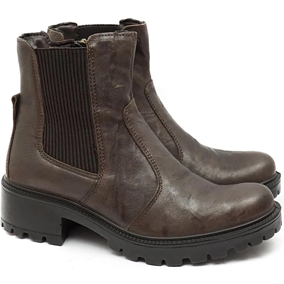 IGI&CO STIVALETTO DONNA IN PELLE ELASTICO CON CERNIERA LATERALE