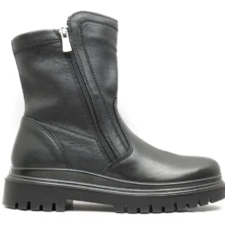 IGI&CO STIVALETTO DONNA TACCO BASSO IN NAPPA CON ZIP LATERALE
