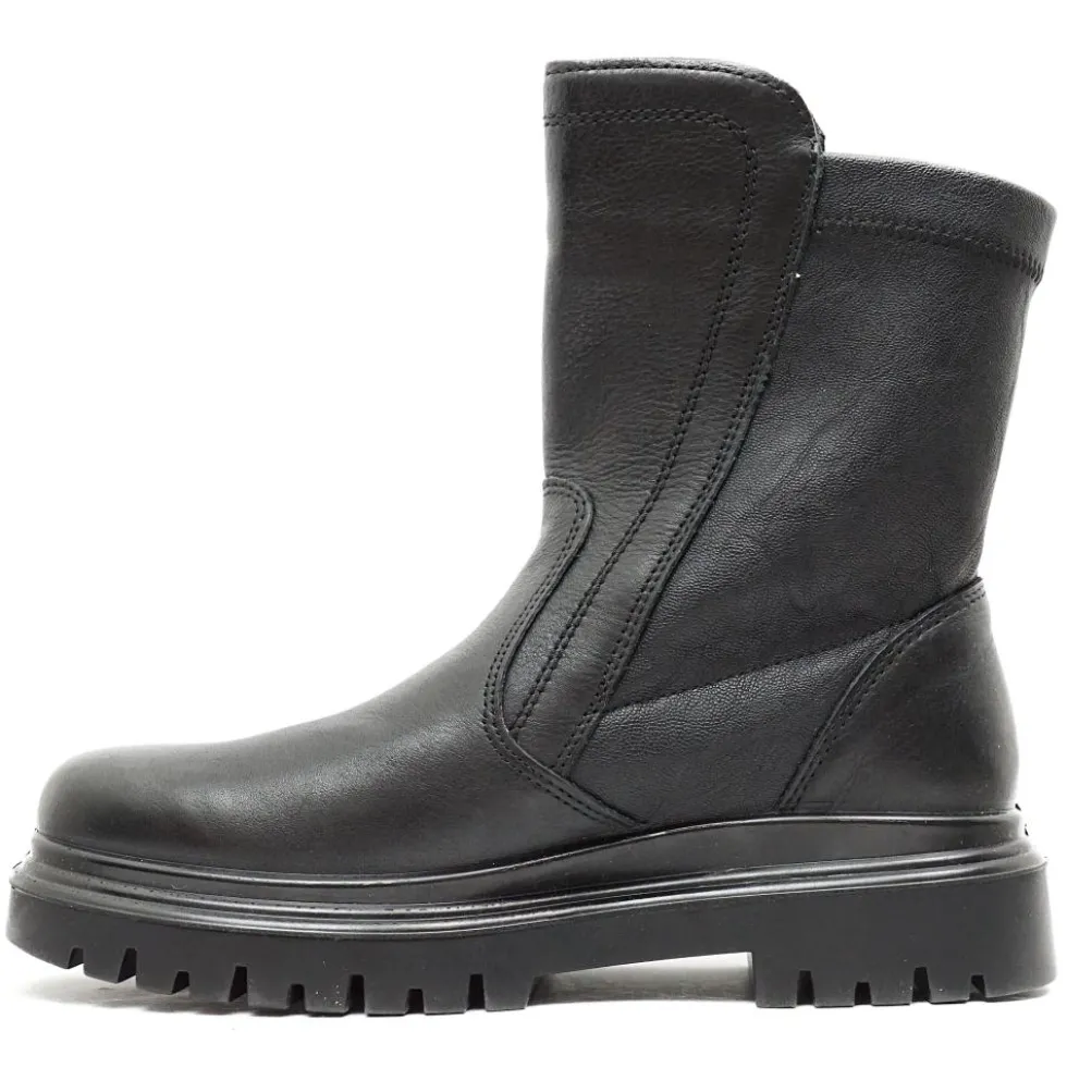 IGI&CO STIVALETTO DONNA TACCO BASSO IN NAPPA CON ZIP LATERALE