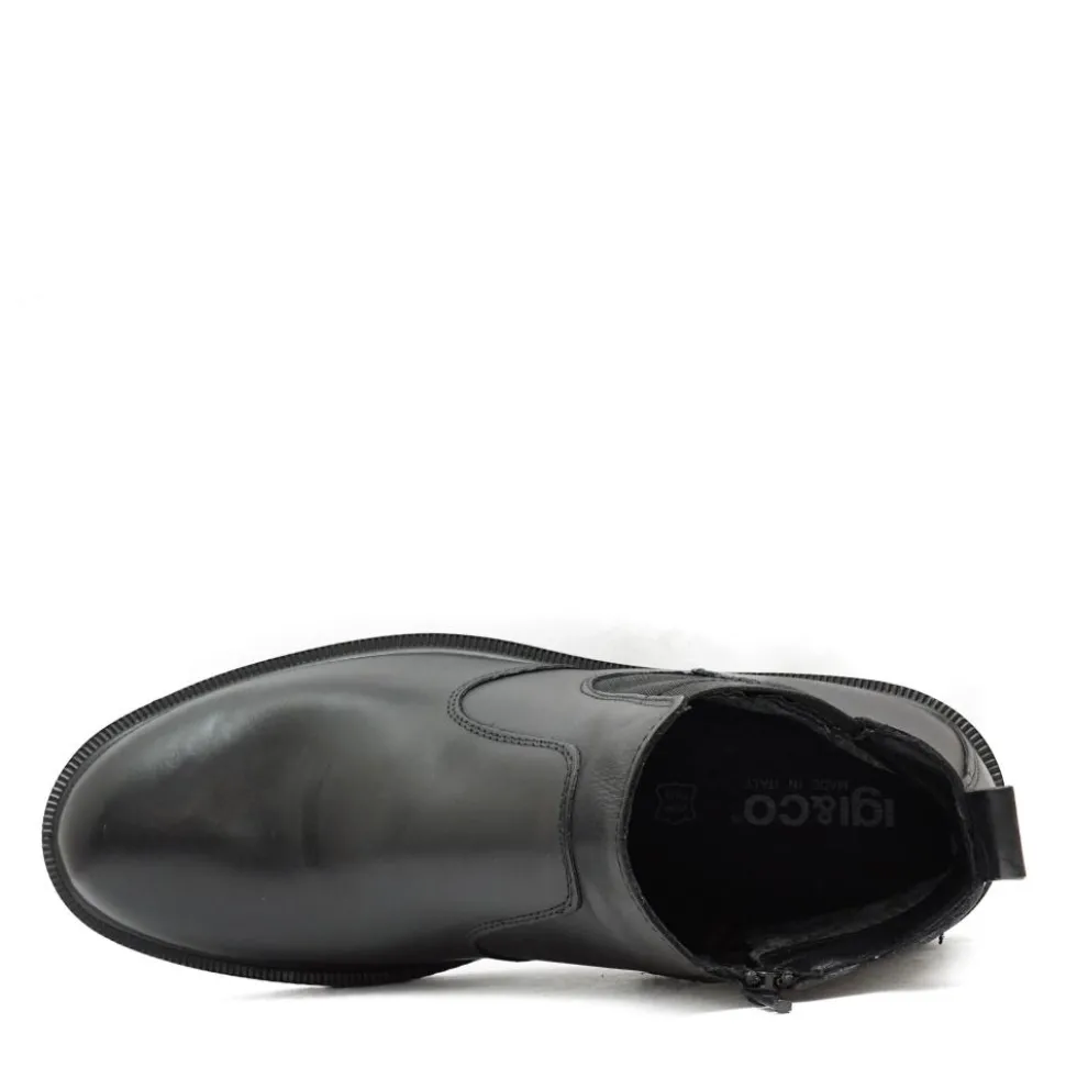 IGI&CO STIVALETTO UOMO GORE-TEX IN PELLE ELASTICO CON CERNIERA LATERALE
