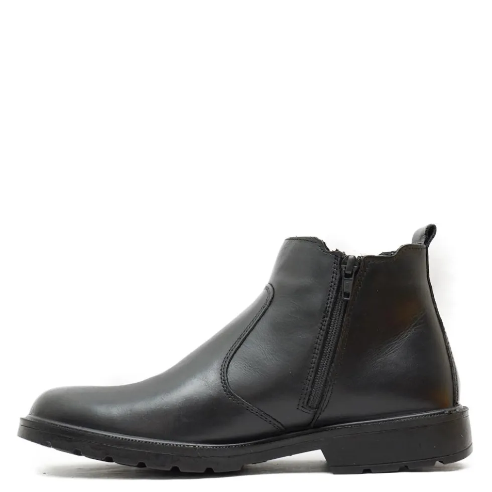 IGI&CO STIVALETTO UOMO GORE-TEX IN PELLE ELASTICO CON CERNIERA LATERALE