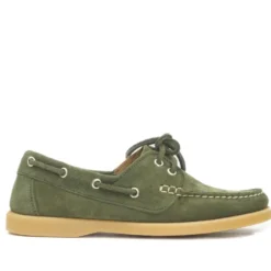 JIBECRAFT SCARPE DA BARCA DONNA FONDO GOMMA LACCIO PELLE