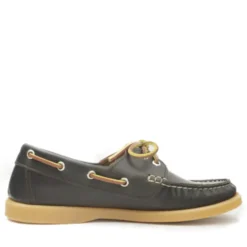 JIBECRAFT SCARPE DA BARCA DONNA FONDO GOMMA LACCIO PELLE