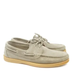 JIBECRAFT SCARPE DA BARCA UOMO FONDO GOMMA LACCIO PELLE