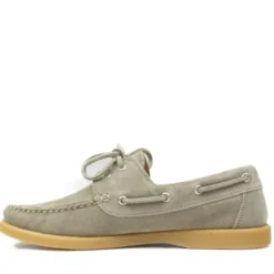 JIBECRAFT SCARPE DA BARCA UOMO FONDO GOMMA LACCIO PELLE