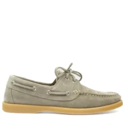 JIBECRAFT SCARPE DA BARCA UOMO FONDO GOMMA LACCIO PELLE