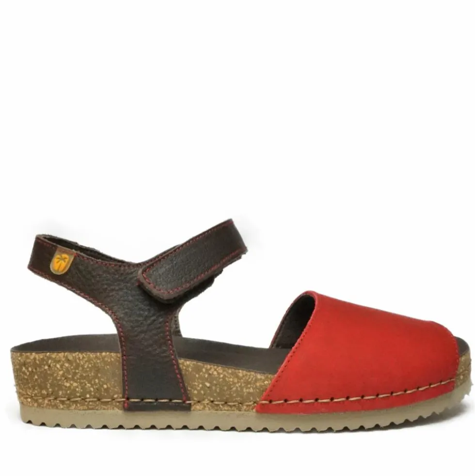 JUNGLA SANDALO DONNA MONOFASCIA CON STRAP ROSSO FERRARI