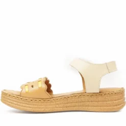 KELIDON SANDALI ZEPPA CUSHION SUPER MORBIDA PASSANTE A STRAPPO