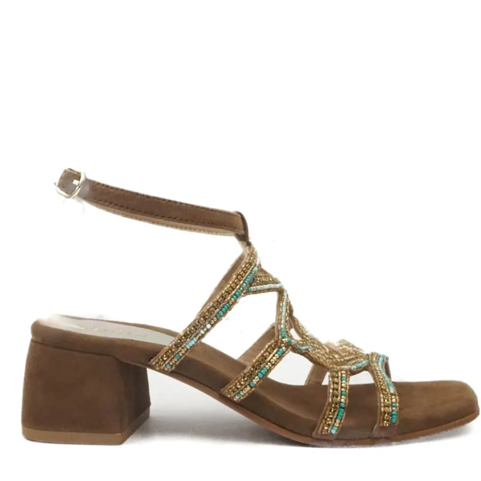 LE JADE SANDALO ELEGANTE CAMOSCIO SUOLA IN MORBIDO MEMORY