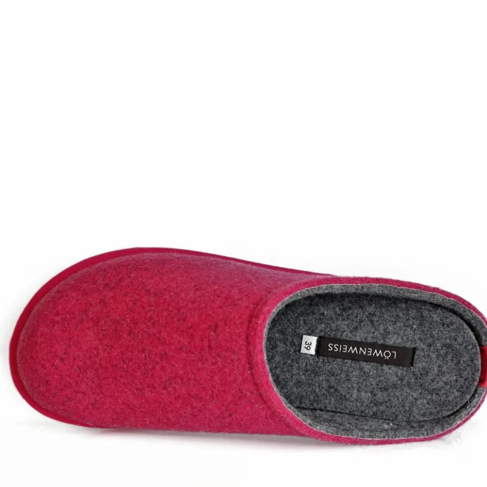 LOWENWEISS EASY BICOLOR CIABATTE LANA FUCSIA GRIGIO PLANTARE ESTRAIBILE