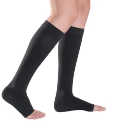 MEDIVEN PLUS 201/202 GAMBALETTO COMPRESSIVO CL2 PUNTA APERTA NERO