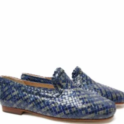 MOCASSINO FONDO CUOIO ELEGANTE VERO INTRECCIO PELLE