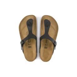 PAPILLIO GIZEH PLATFORM CIABATTE DONNA INFRADITO PELLE NERO