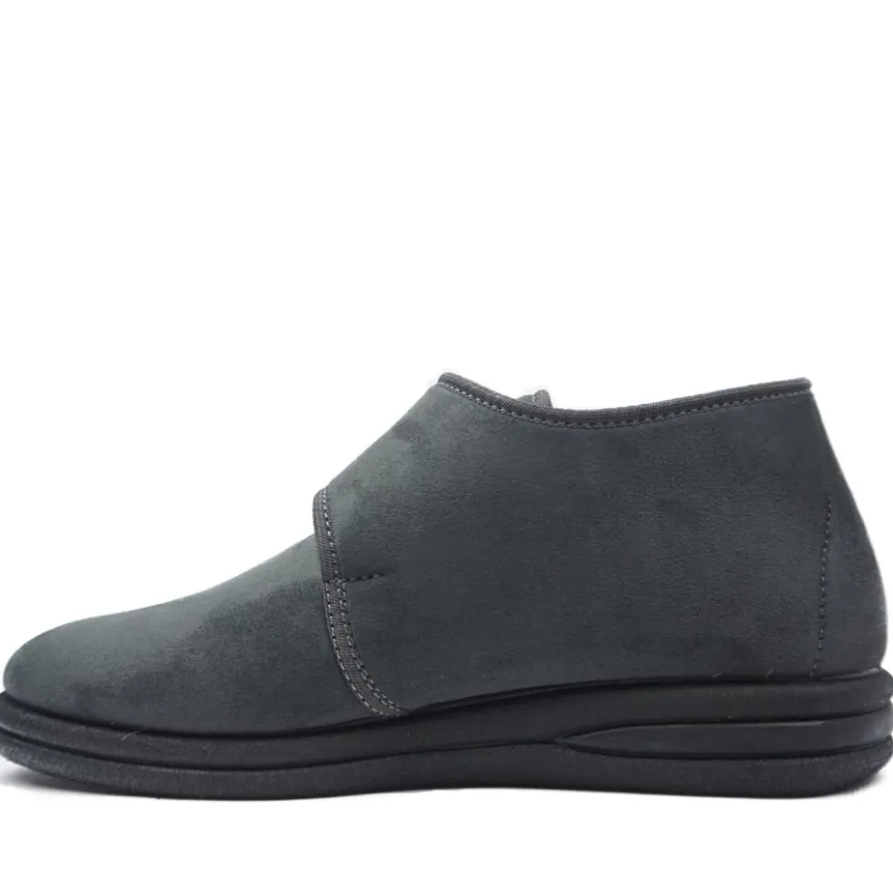 PODOLINE LORETO PANTOFOLONA IN CAMOSCIO STRETCH CON STRAPPO