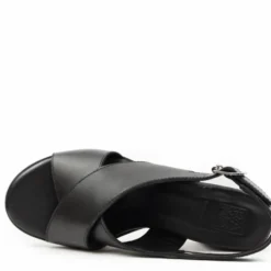RAME SANDALETTI IN VERA NAPPA INCROCIATA TACCO COMODO ELEGANTE