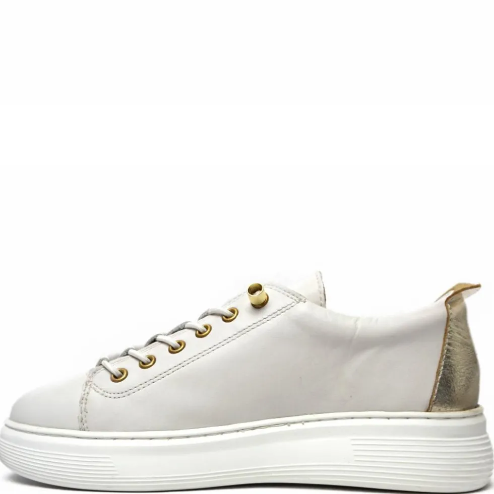 RAME SNEAKERS DONNA IN PELLE CON LACCETTI REGOLABILI
