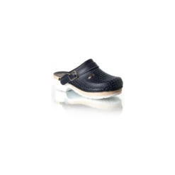 SCHOLL SUPERCOMFORT ZOCCOLI LEGNO BLU UOMO DONNA UNISEX