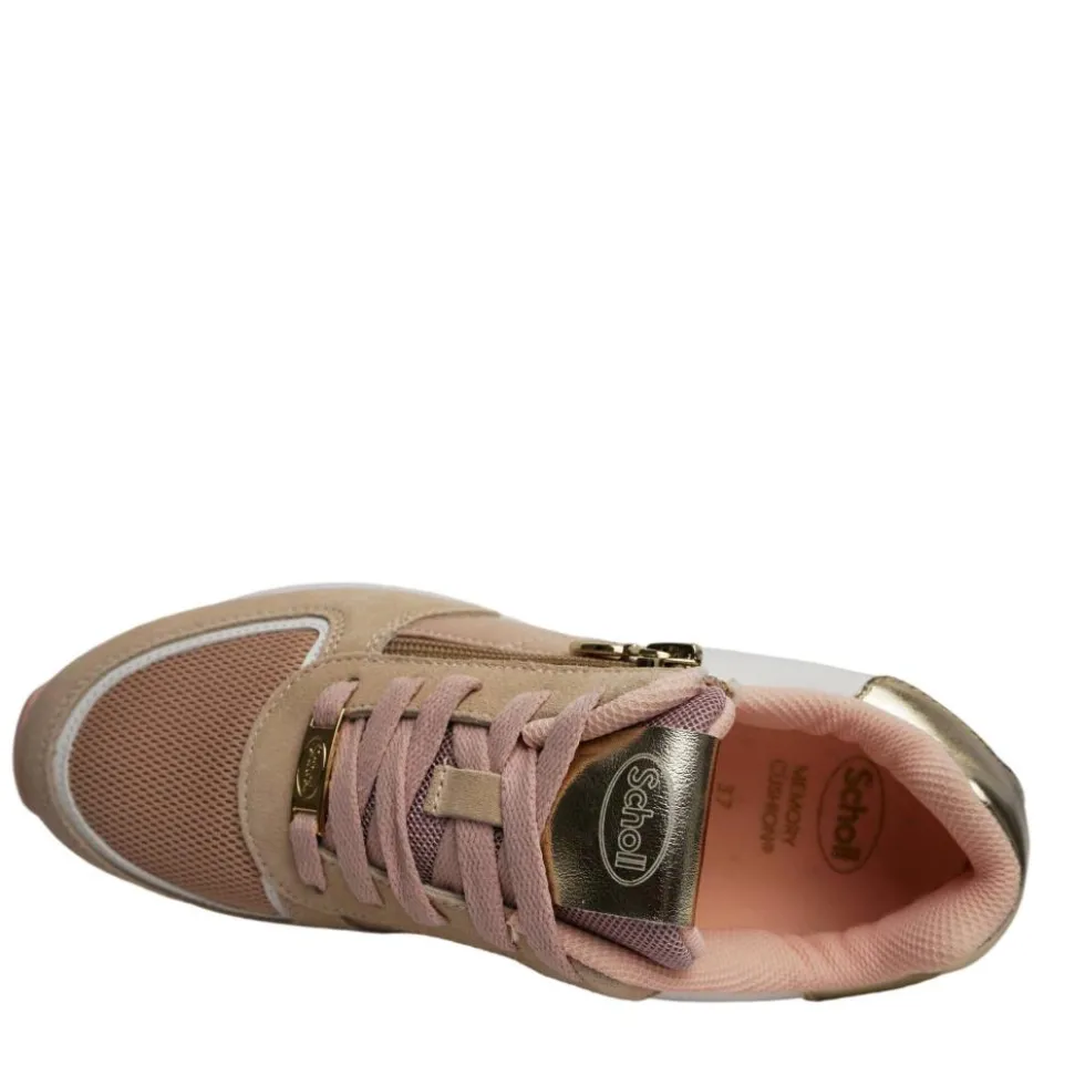 SCHOOLL BEVERLY LACES SCARPA DA TENNIS DONNA IN TESSUTO E PELLE