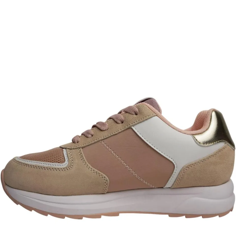 SCHOOLL BEVERLY LACES SCARPA DA TENNIS DONNA IN TESSUTO E PELLE