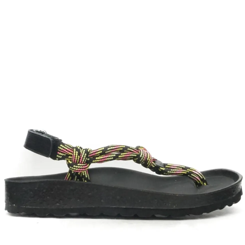 SKA SHOES SANDALO A CORDONE INFRADITO MULTICOLORE