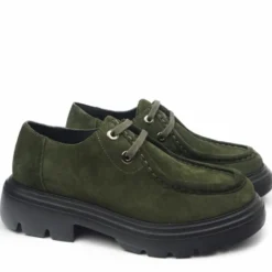 SKA SHOES SCARPETTA STRINGATA CAMOSCIO FONDO SUPER LEGGERO