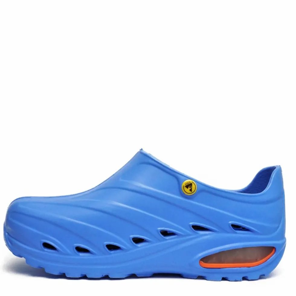 SUN SHOES ZOCCOLI PROFESSIONALI EVA ANTISCIVOLO PERSONALE SANITARIO CUOCHI AZZURRO