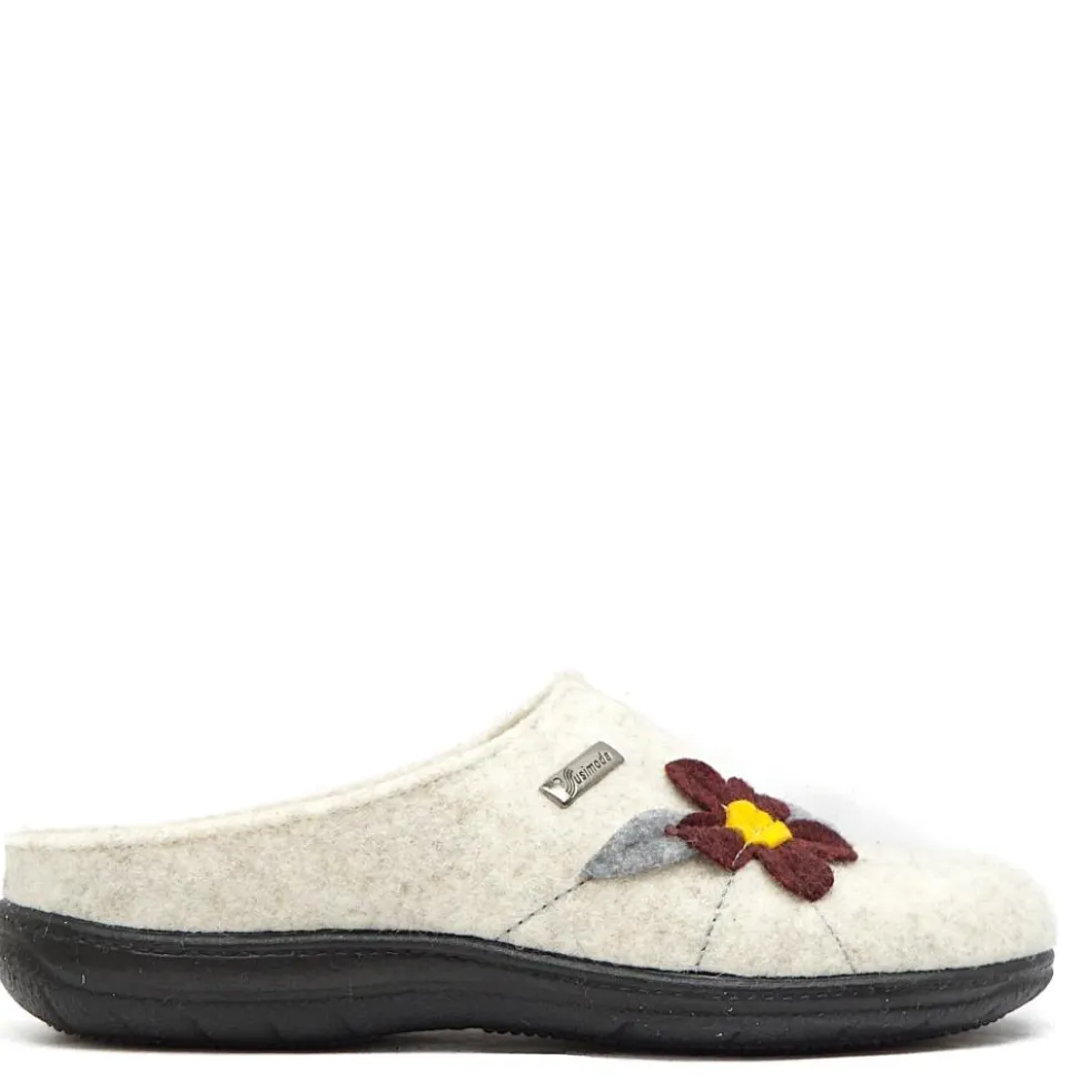 SUSIMODA CIABATTA DA DONNA FIORE PLANTARE ESTRAIBILE CALZATA LARGA