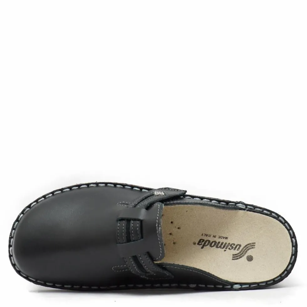 SUSIMODA CIABATTE DONNA CON CINTURINO A STRAPPO VITELLO PERLATO