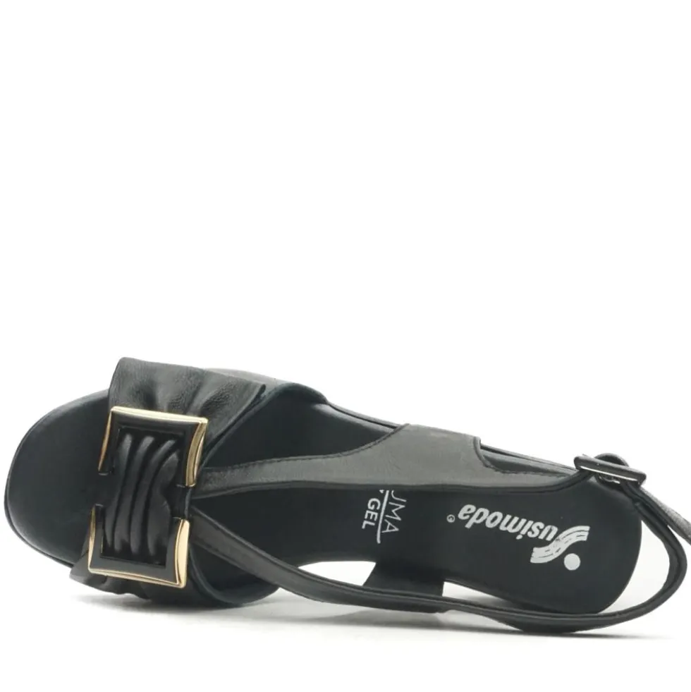 SUSIMODA SANDALO ELEGANTE TACCO COMODO PIUMAFLEX