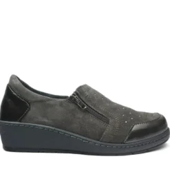 SUSIMODA SCARPETTA MOCASSINO CON CERNIERA CALZATA EXTRALARGE