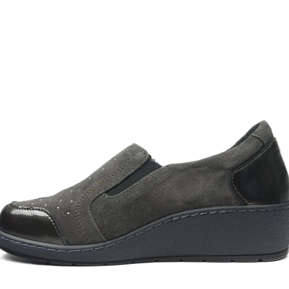 SUSIMODA SCARPETTA MOCASSINO CON CERNIERA CALZATA EXTRALARGE